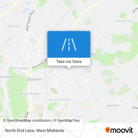 North End Lane map