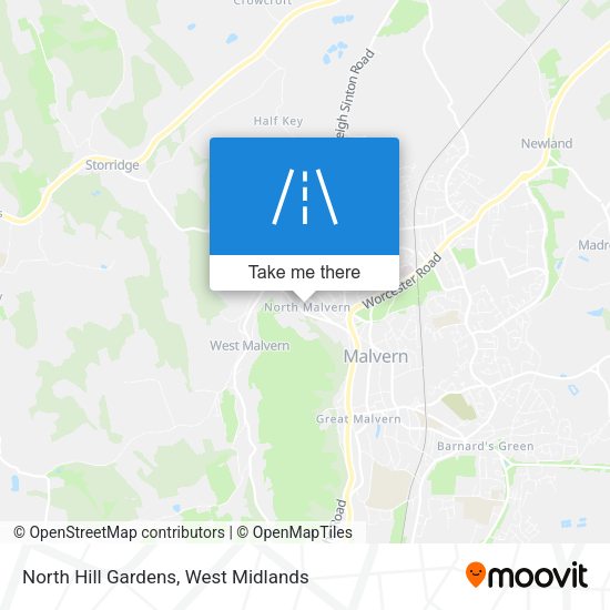 North Hill Gardens map