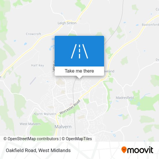 Oakfield Road map