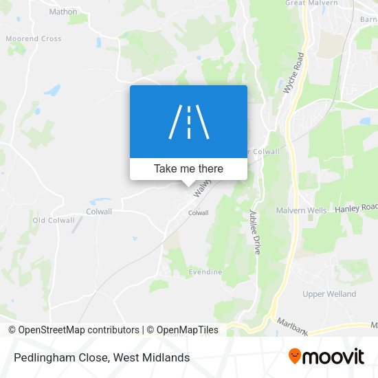 Pedlingham Close map