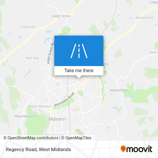 Regency Road map
