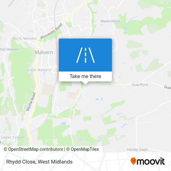 Rhydd Close map