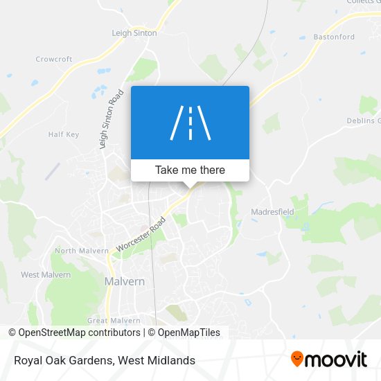 Royal Oak Gardens map