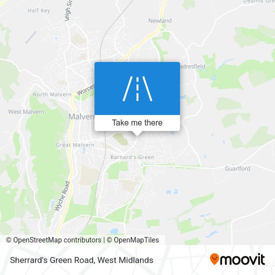 Sherrard's Green Road map