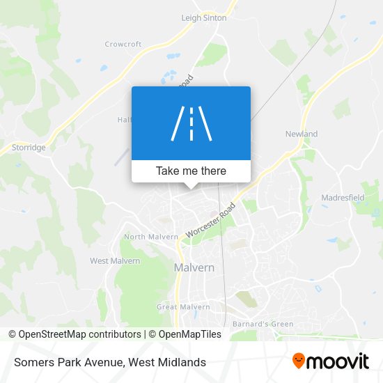 Somers Park Avenue map