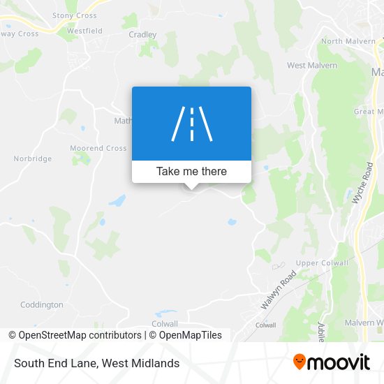 South End Lane map