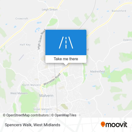 Spencers Walk map