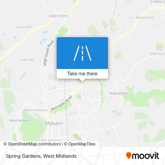 Spring Gardens map