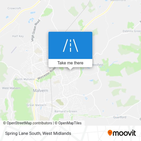 Spring Lane South map
