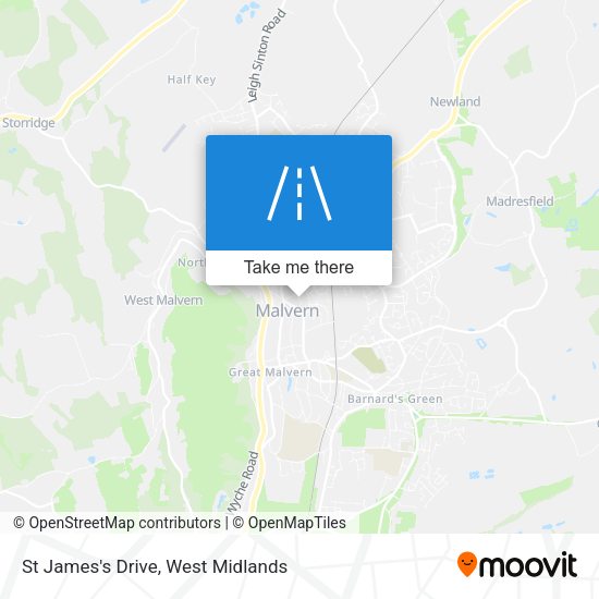 St James's Drive map