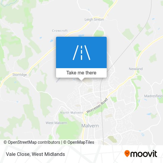 Vale Close map