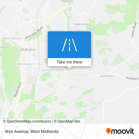 Wye Avenue map
