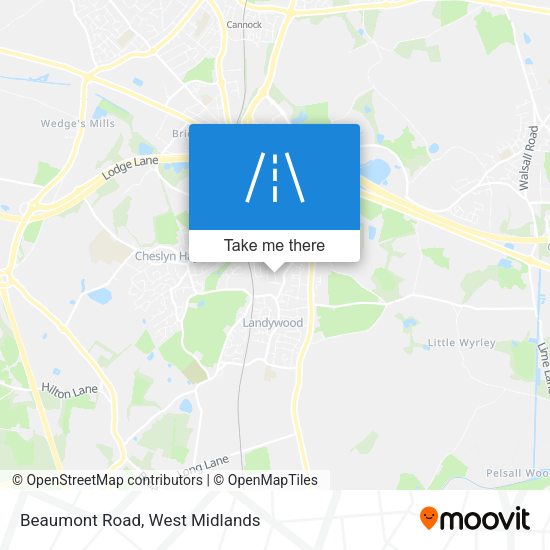 Beaumont Road map