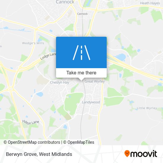 Berwyn Grove map