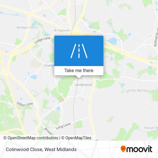 Colinwood Close map