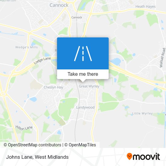 Johns Lane map