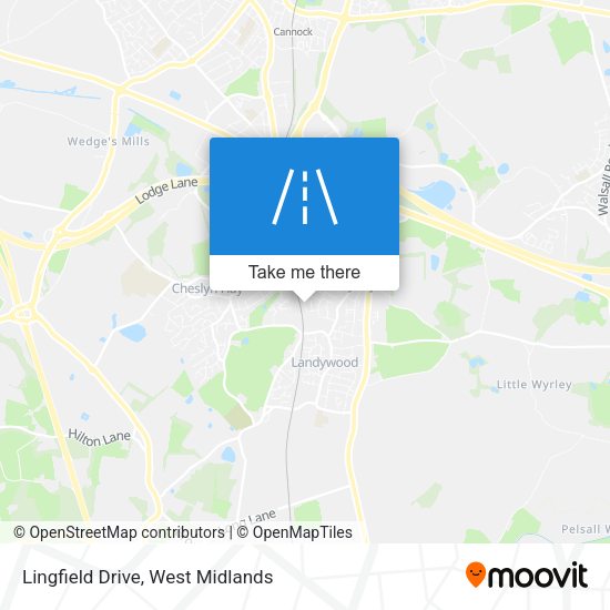 Lingfield Drive map