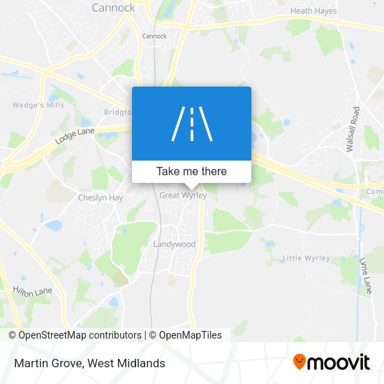 Martin Grove map