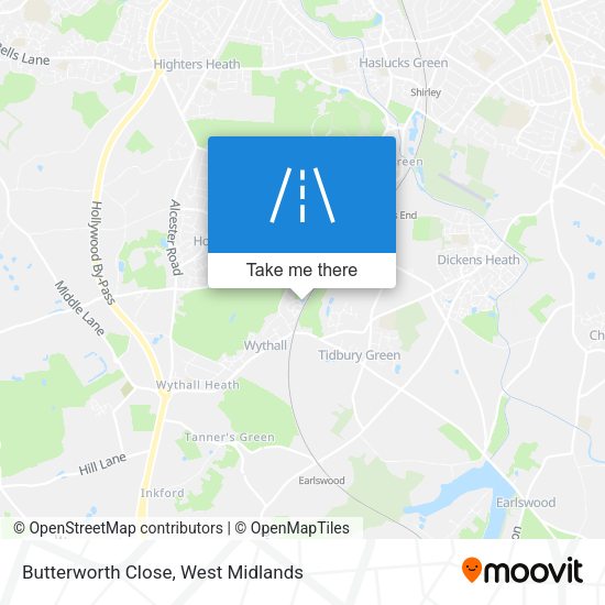 Butterworth Close map