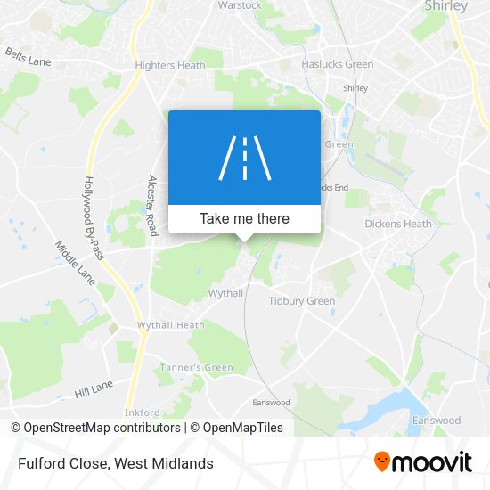 Fulford Close map