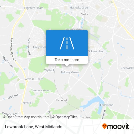 Lowbrook Lane map