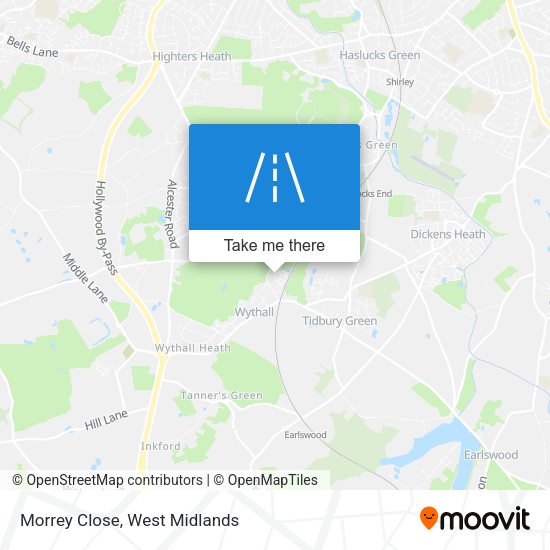 Morrey Close map