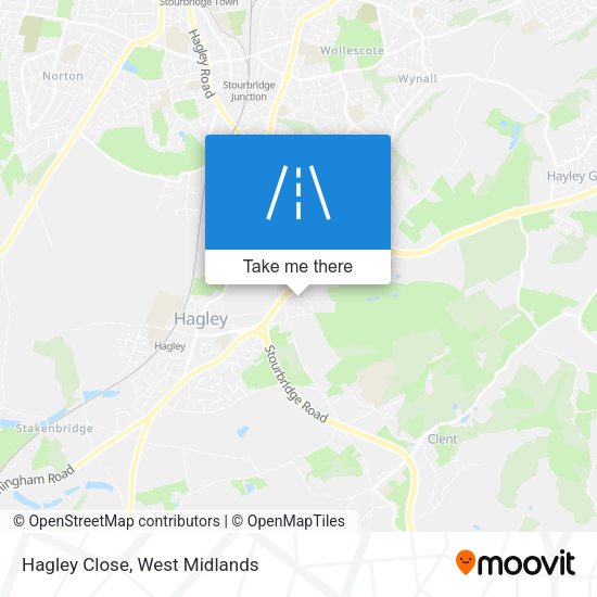Hagley Close map