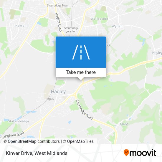 Kinver Drive map