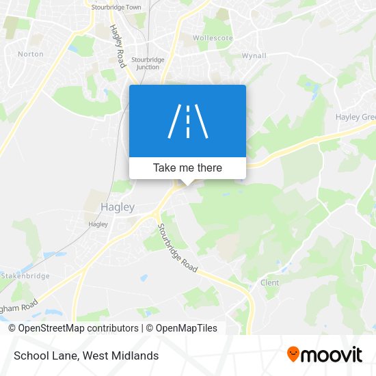 School Lane map
