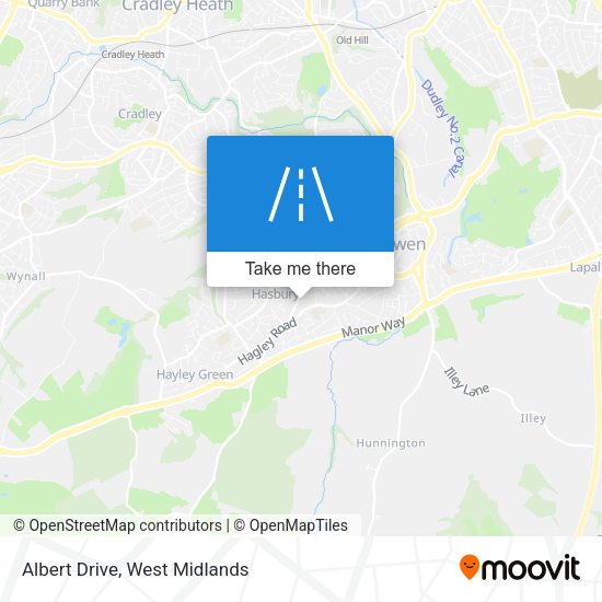 Albert Drive map