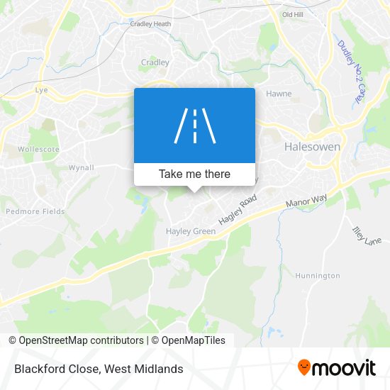 Blackford Close map