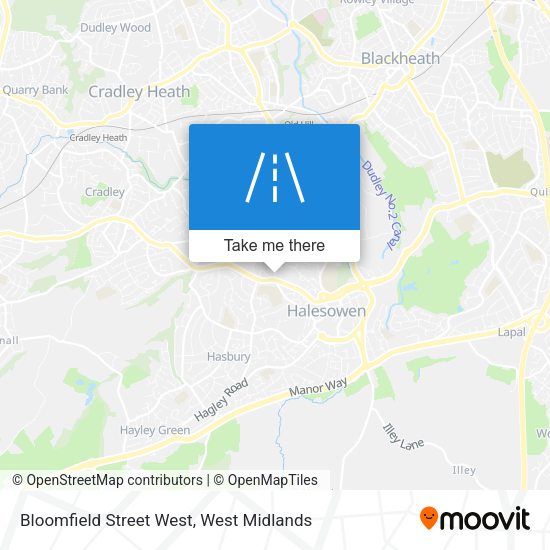 Bloomfield Street West map