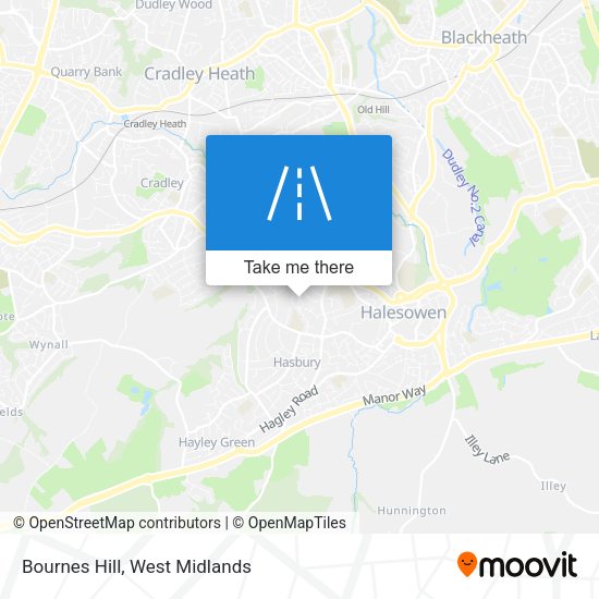 Bournes Hill map