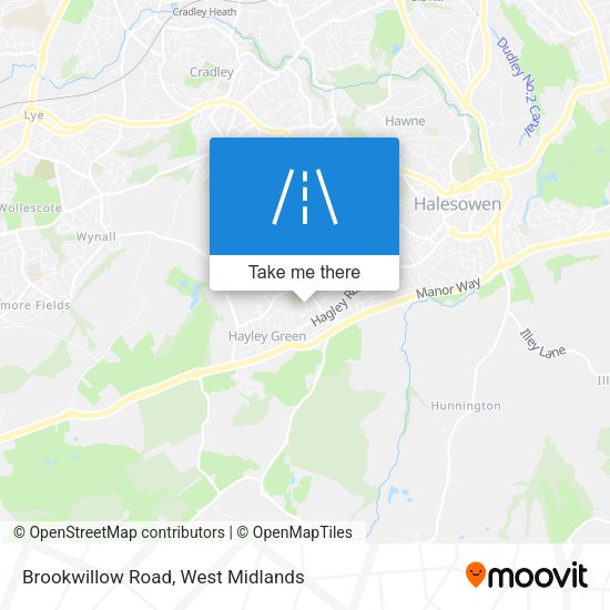 Brookwillow Road map