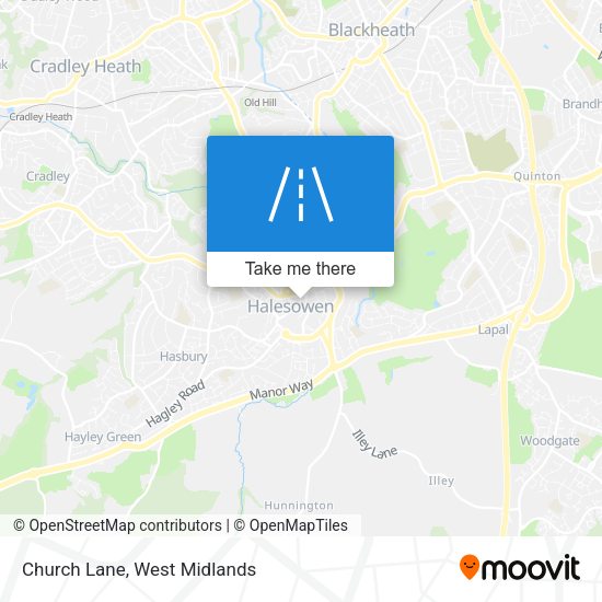 Church Lane map