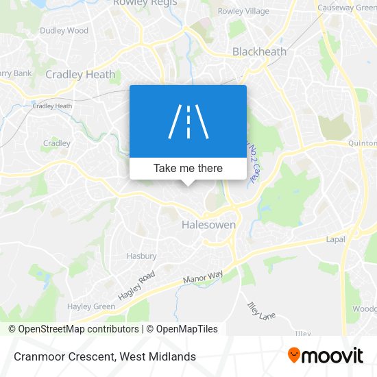 Cranmoor Crescent map