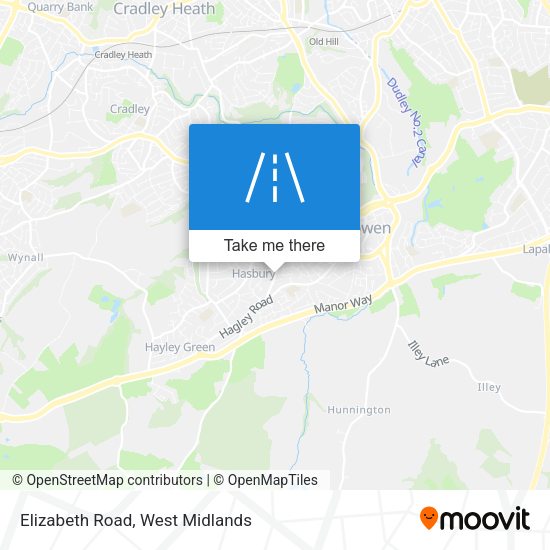 Elizabeth Road map