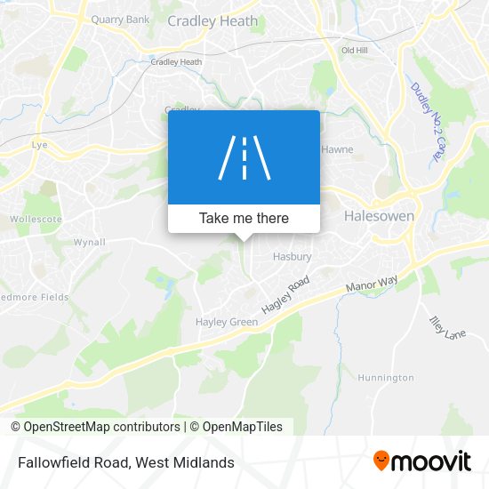 Fallowfield Road map