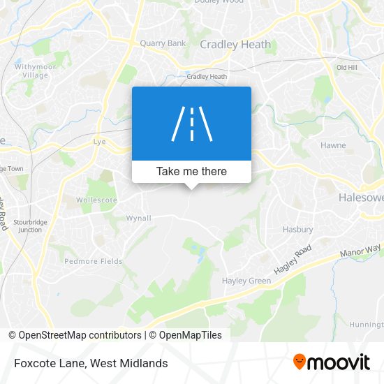 Foxcote Lane map