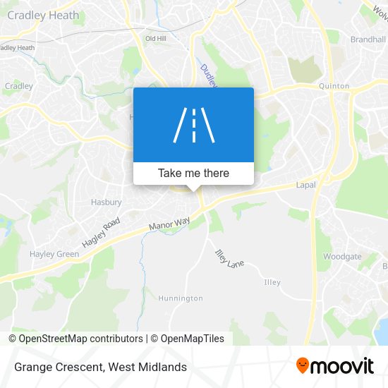 Grange Crescent map