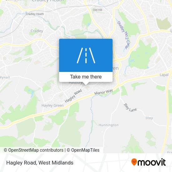 Hagley Road map