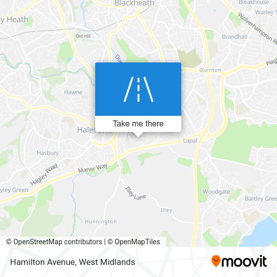 Hamilton Avenue map