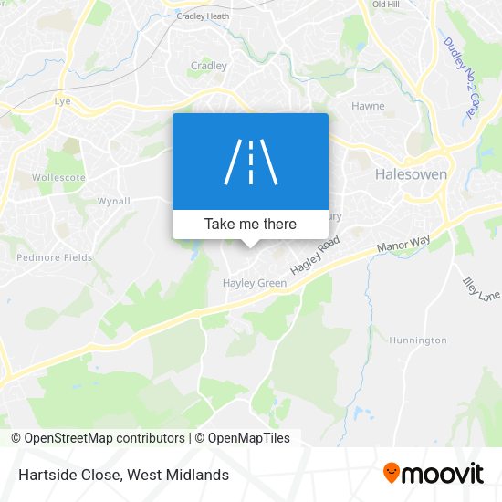 Hartside Close map