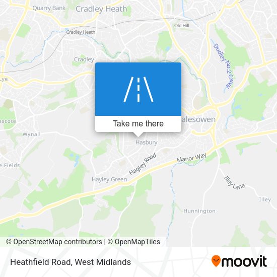 Heathfield Road map