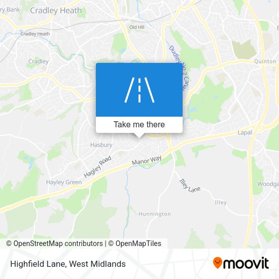 Highfield Lane map