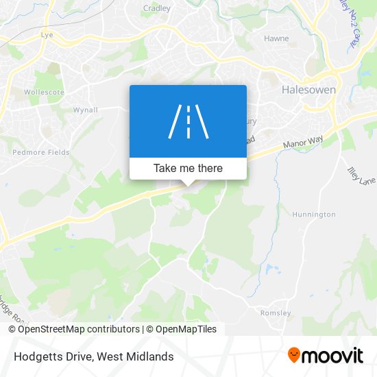 Hodgetts Drive map