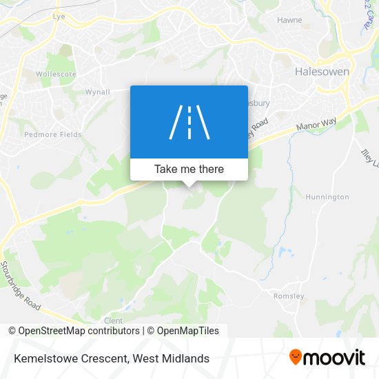 Kemelstowe Crescent map