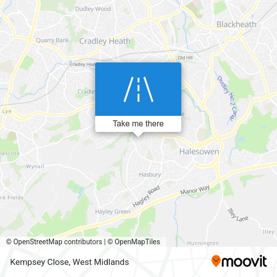 Kempsey Close map