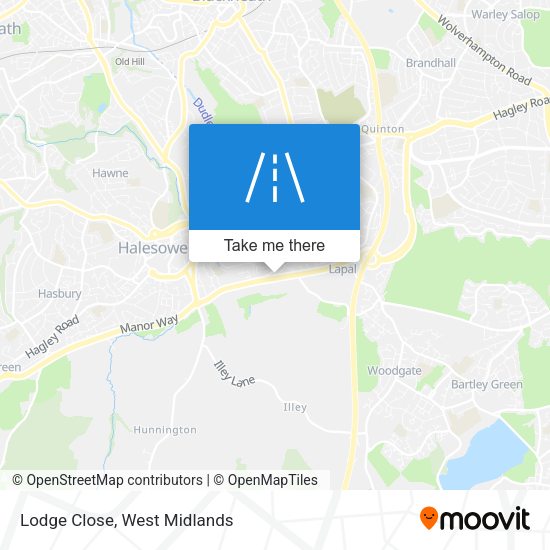Lodge Close map