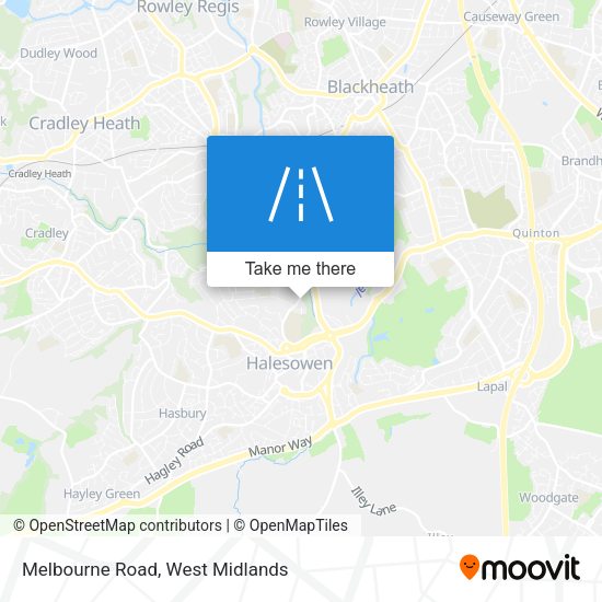 Melbourne Road map